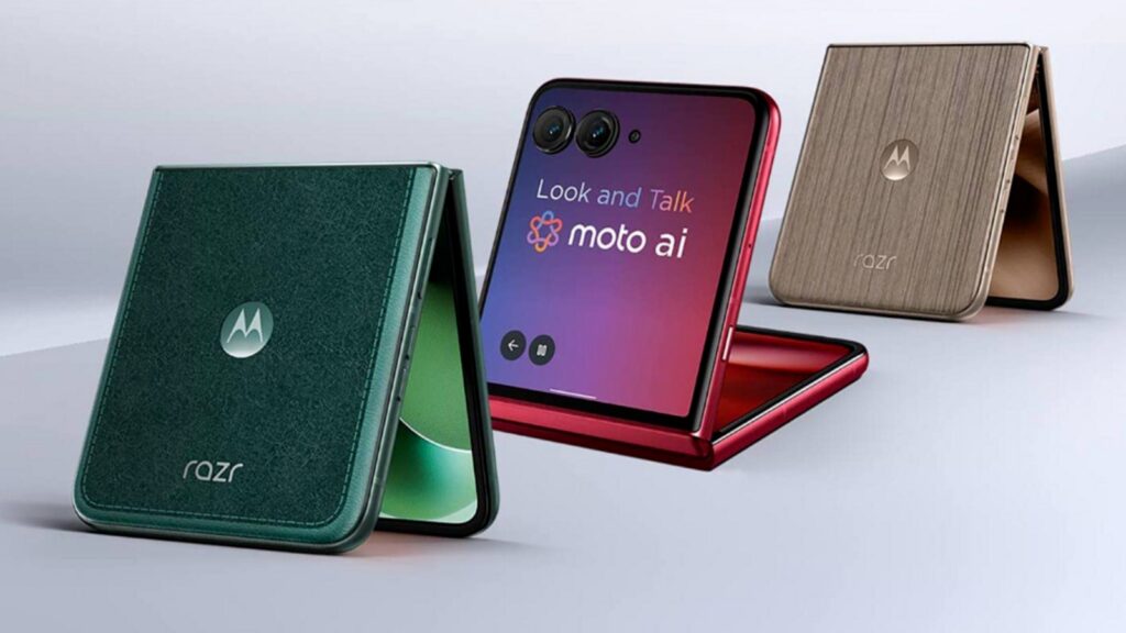 power AI flip phone moto razr 60 ultra